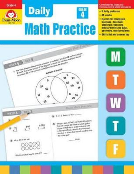 Daily Math Practice, Grade 4 by Evan-Moor Educational Publishers