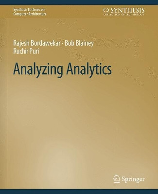 Analyzing Analytics by Rajesh Bordawekar 9783031006210