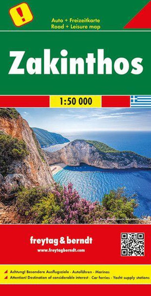 Zakynthos Road Map 1:50 000 9783707917130