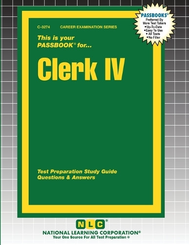 Clerk IV by Passbooks 9781799332749