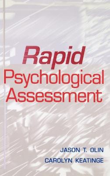 Rapid Psychological Assessment by Jason T. Olin