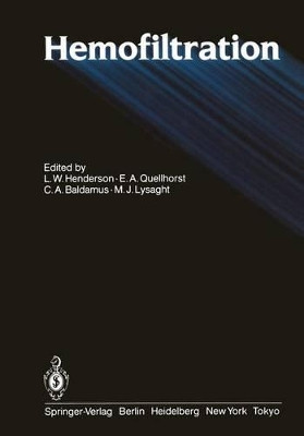 Hemofiltration by Lee W. Henderson 9783642696671