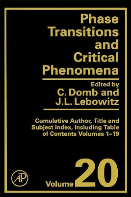 Index: Volume 20 by Cyril Domb 9780122203206