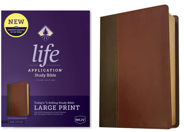 NKJV Life Application Study Bible Third Edition, Large Print by  9781496452054