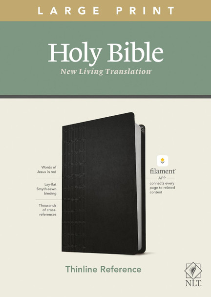 NLT Large Print Thinline Reference Bible, Filament Edition 9781496444905