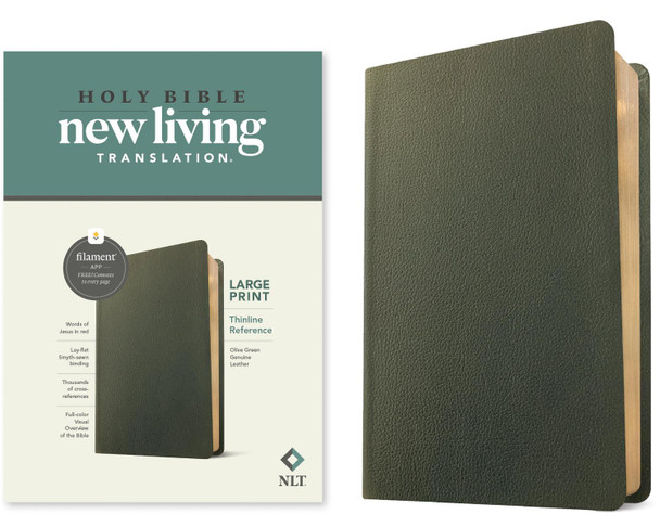 NLT Large Print Thinline Reference Bible, Filament Edition 9781496474162