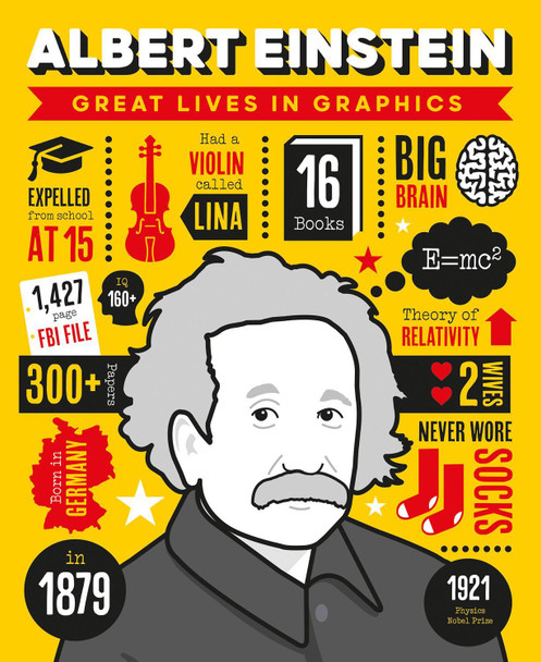 Great Lives in Graphics: Albert Einstein by  9781787081215