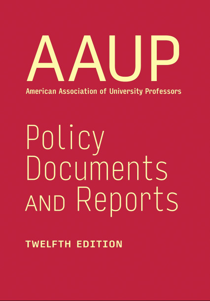 Policy Documents and Reports by AAUP 9781421451886