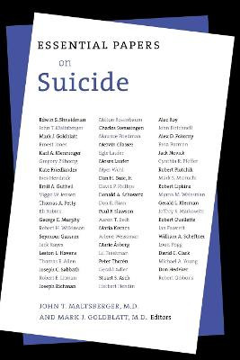 Essential Papers on Suicide by John T. Maltsberger