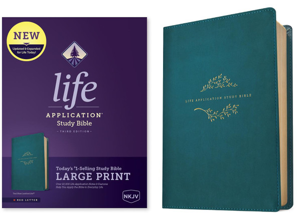 NKJV Life Application Study Bible Third Edition, Large Print by  9781496452078