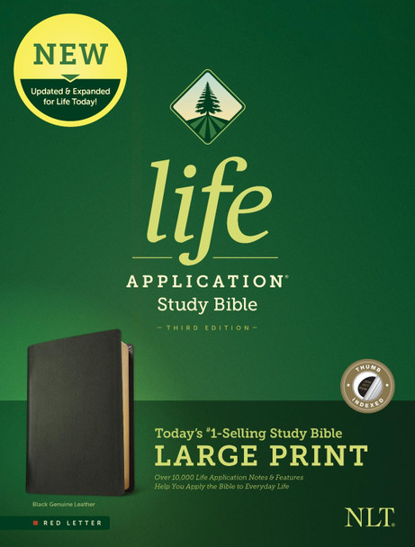 NLT Life Application Study Bible, Third Edition, Large Print by  9781496446879