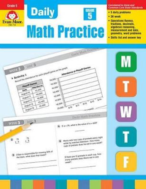 Daily Math Practice, Grade 5 by Evan-Moor Educational Publishers