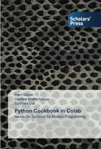 Python Cookbook in Colab by Papri Ghosh 9786206772514