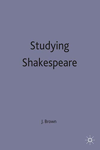 Studying Shakespeare by John Russell Brown 9780333319413