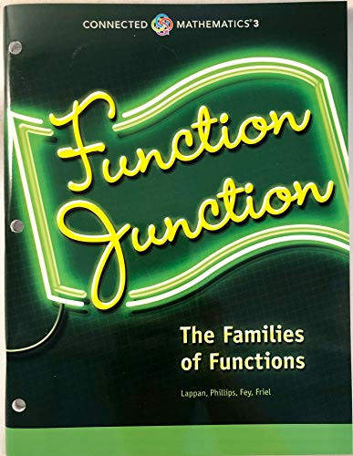 Onnected Mathematics 3 Student Edition Grade 8: Function Junction Copyright 2018 9780328900602