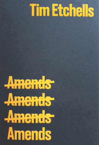 Amends by Tim Etchells 9781803522722