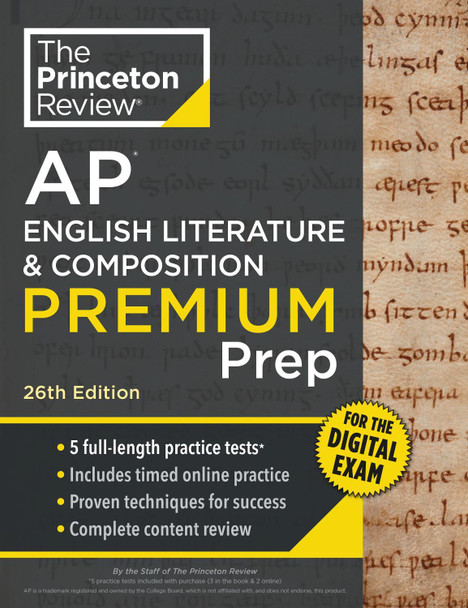 Princeton Review AP English Literature & Composition Premium Prep, 26th Edition: 5 Practice Tests + Digital Practice Online + Content Review The Princeton Review 9780593518458