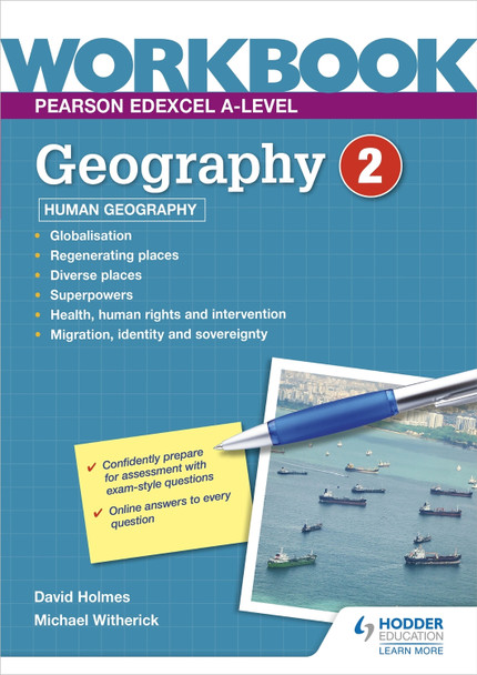 Pearson Edexcel A-level Geography Workbook 2: Human Geography by David Holmes