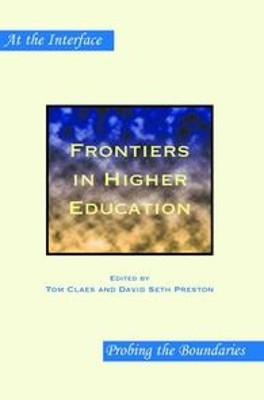 Frontiers in Higher Education by Tom Claes 9789042030961