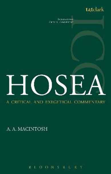 Hosea ICC by A. A. MacIntosh