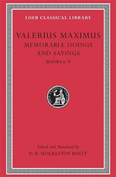 Valerius Maximus: Memorable Doings and Sayings: v. 2 by Valerius Maximus