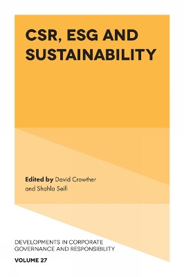 CSR, ESG and Sustainability David Crowther 9781805927709