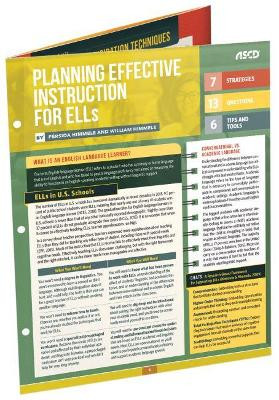 Planning Effective Instruction for ELLs: Quick Reference Guide by Persida Himmele 9781416627432