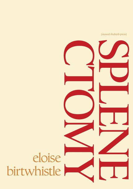Splenectomy by Eloise Birtwhistle 9781910416389