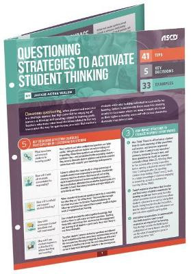 Questioning Strategies to Activate Student Thinking: Quick Reference Guide by Jackie Acree Walsh 9781416624059