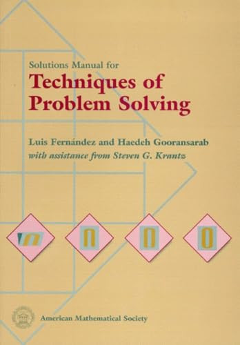 Solution Manual for Techniques of Problem Solving by  9780821806289