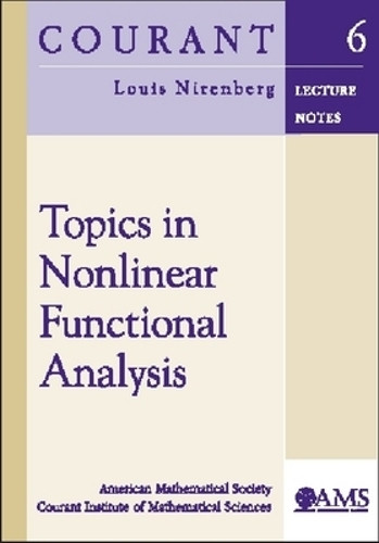 Topics in Nonlinear Functional Analysis by Louis Nirenberg 9780821828199