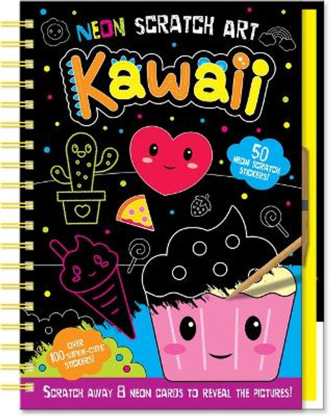 Neon Scratch Art Kawaii by Connie Isaacs