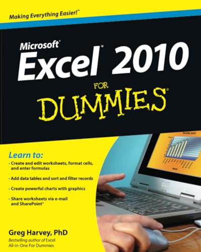 Excel 2010 For Dummies by Greg Harvey 9780470489536 [USED COPY]
