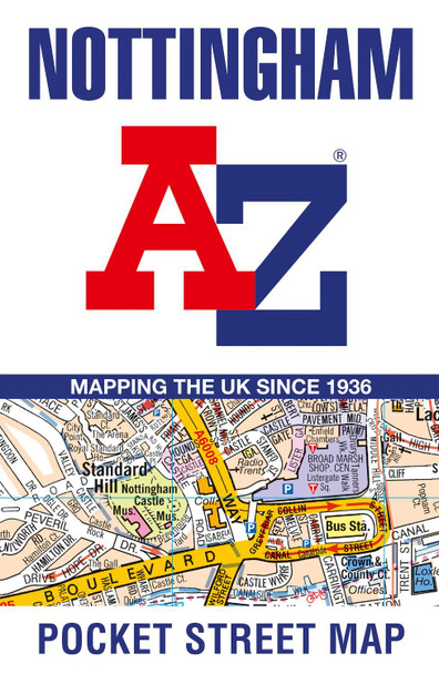 Nottingham Pocket Street Map by A-Z maps 9780008445331