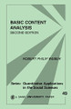 Basic Content Analysis by Robert Philip Weber 9780803938632
