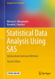 Statistical Data Analysis Using SAS: Intermediate Statistical Methods by Mervyn G. Marasinghe 9783319692388