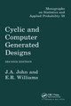 Cyclic and Computer Generated Designs by J.A. John