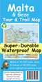 Malta and Gozo Tour and Trail Super-Durable Map by Jan Kostura 9781782750642