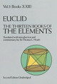 The Thirteen Books of the Elements, Vol. 3 by Euclid 9780486600901