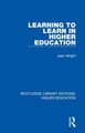 Learning to Learn in Higher Education by Jean Wright 9781138337206