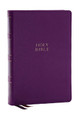 KJV, Compact Center-Column Reference Bible, Leathersoft, Purple, Red Letter, Thumb Indexed, Comfort Print by Thomas Nelson 9781400333172