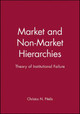 Market and Non-Market Hierarchies: Theory of Institutional Failure by Christos N. Pitelis 9780631190615