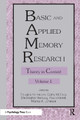 Basic and Applied Memory Research: Volume 1: Theory in Context; Volume 2: Practical Applications by Douglas J. Herrmann 9780805815436