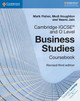 Cambridge IGCSE (R) and O Level Business Studies Revised Coursebook by Mark Fisher 9781108563987
