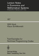 Test Examples for Nonlinear Programming Codes by W. Hock 9783540105619