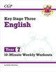 New KS3 Year 7 English 10-Minute Weekly Workouts by CGP Books 9781837740482