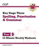 New KS3 Year 9 Spelling, Punctuation and Grammar 10-Minute Weekly Workouts by CGP Books 9781837740574