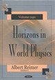 Horizons in World Physics, Volume 240 by Albert Reimer 9781590335970