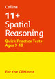 11+ Spatial Reasoning Quick Practice Tests Age 9-10 for the CEM tests (Letts 11+ Success) by Letts 11+