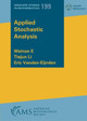 Applied Stochastic Analysis by Weinan E 9781470465698